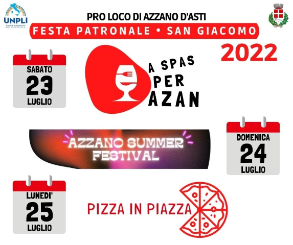 Azzano d'Asti | Festa patronale di San Giacomo (edizione 2022)